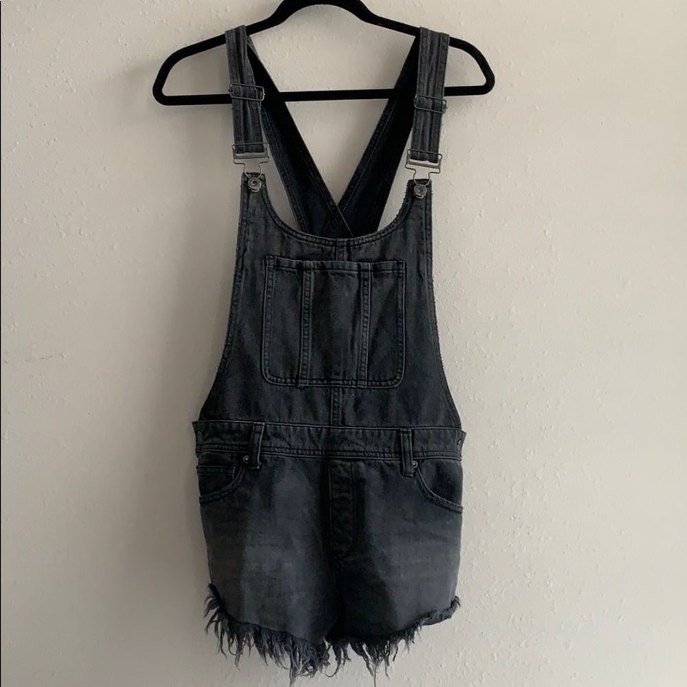 Free People We The Free Washed Black Overalls 🖤